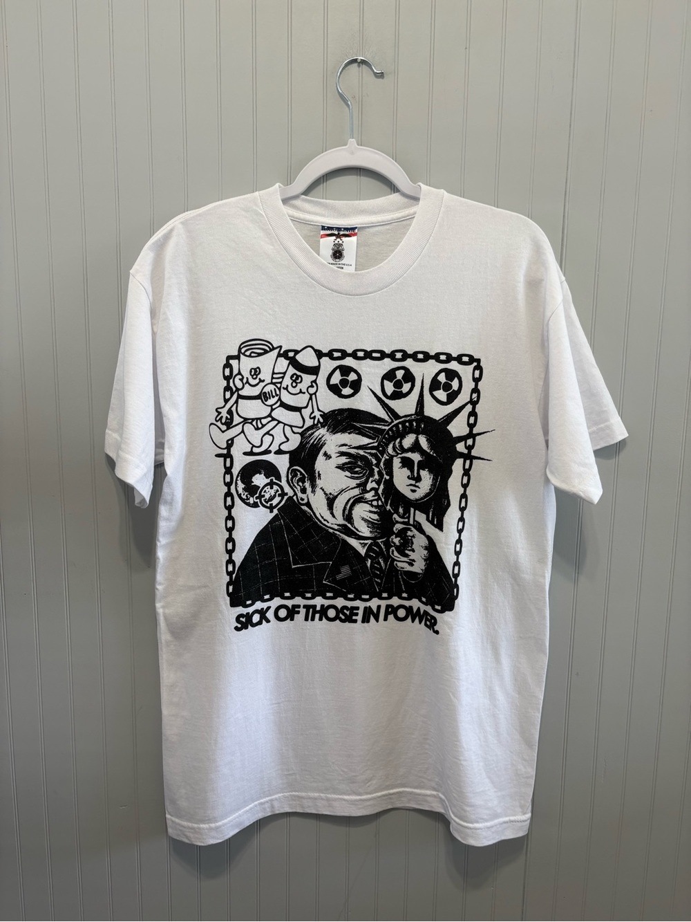 Unionmade Sick Of Those In Power Graphic T-Shirt Size L